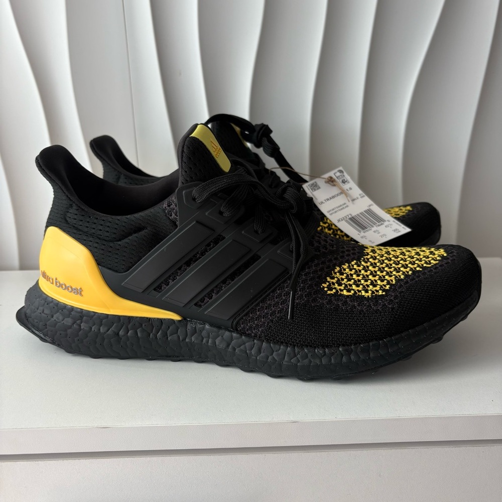 Adidas Ultraboost 1.0 Black Spark Men Road Running Jogging Shoes JQ2273